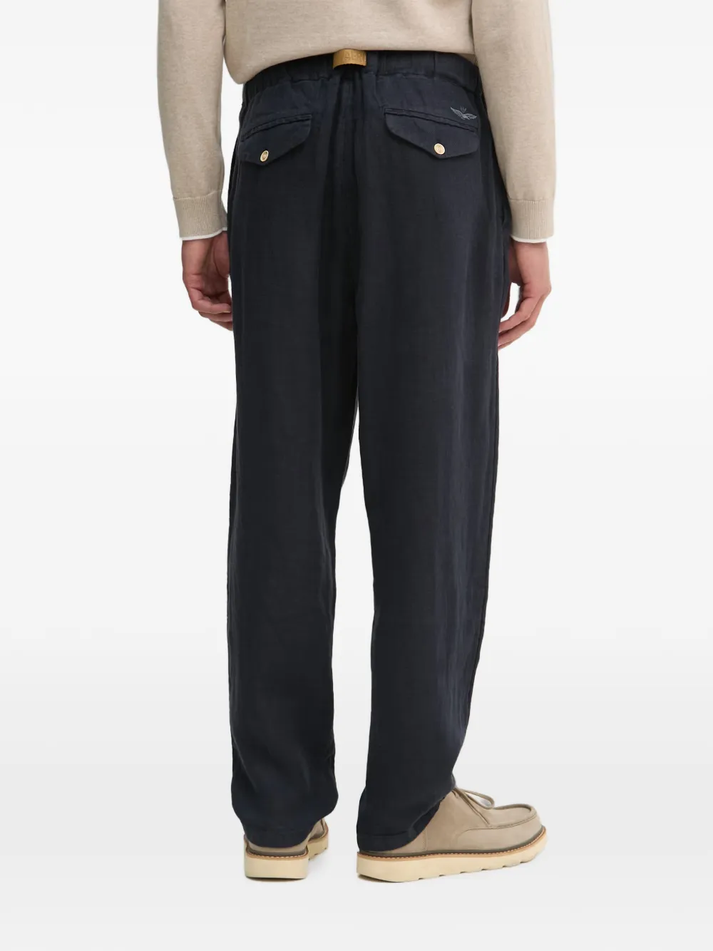 Aeronautica Militare Broek met geborduurd logo Blauw