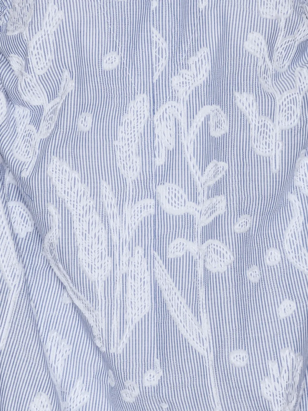 Henrik Vibskov Midi-jurk met trekkoord en bloemenpatroon Blauw