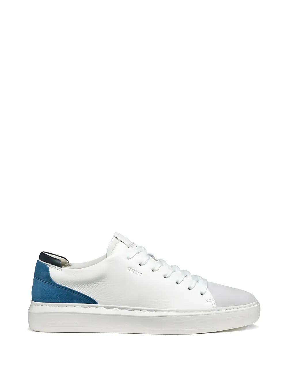 Geox suede panelled sneakers - Bianco