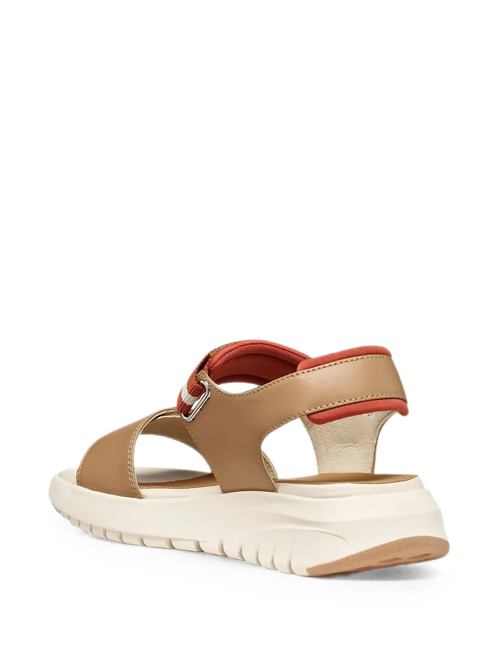 Geox Flextride S touch-strap platform sandals Beige