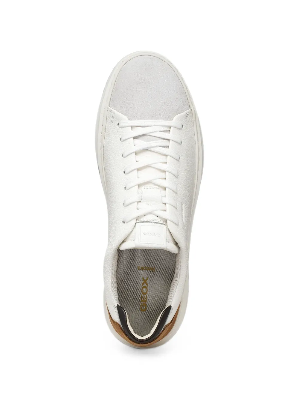 Geox U Deiven leather sneakers Wit