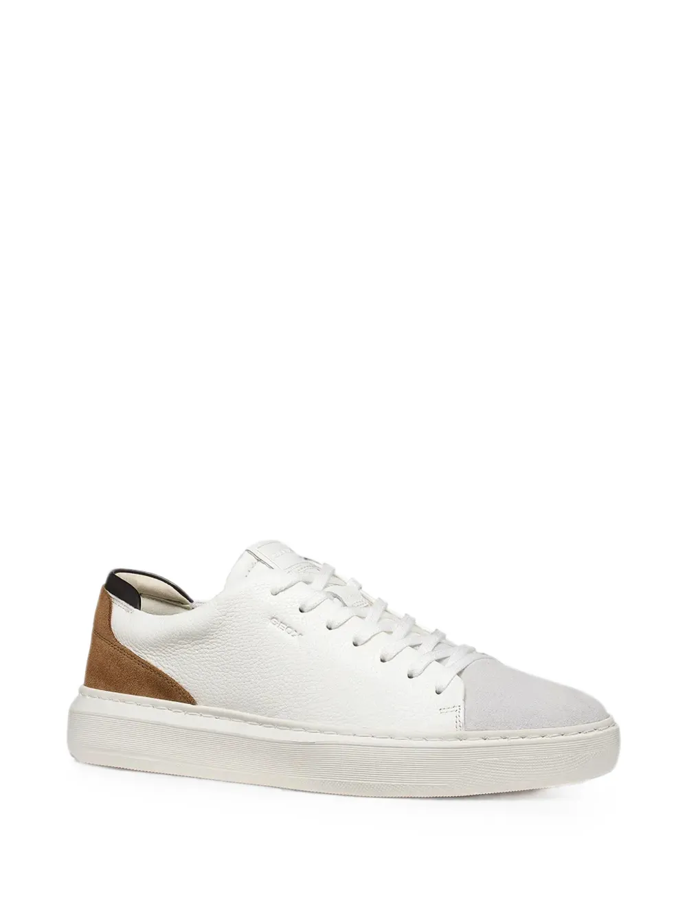 Geox U Deiven leather sneakers Wit