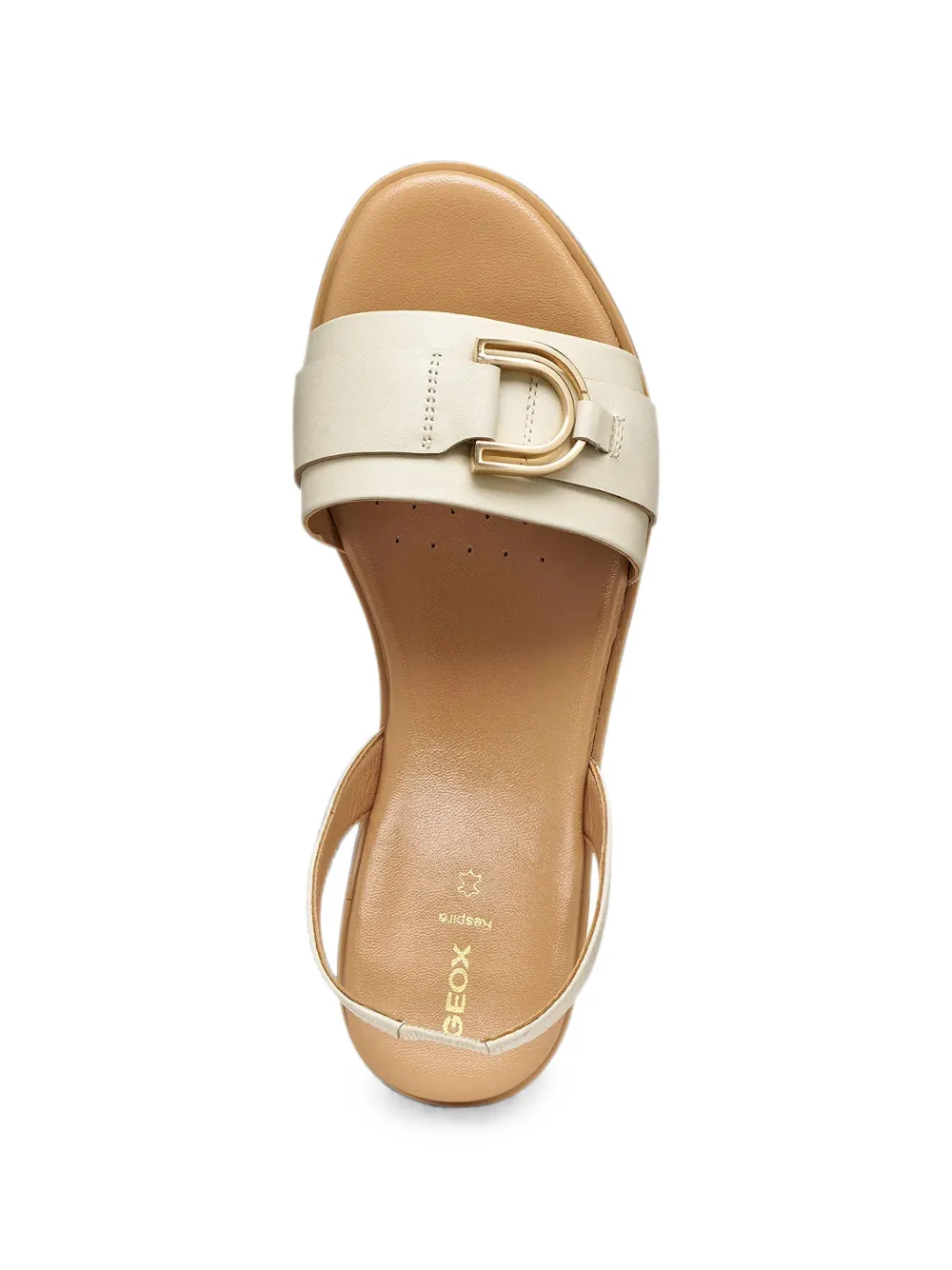 Geox Naileen slingback sandalen met gespdetail Beige