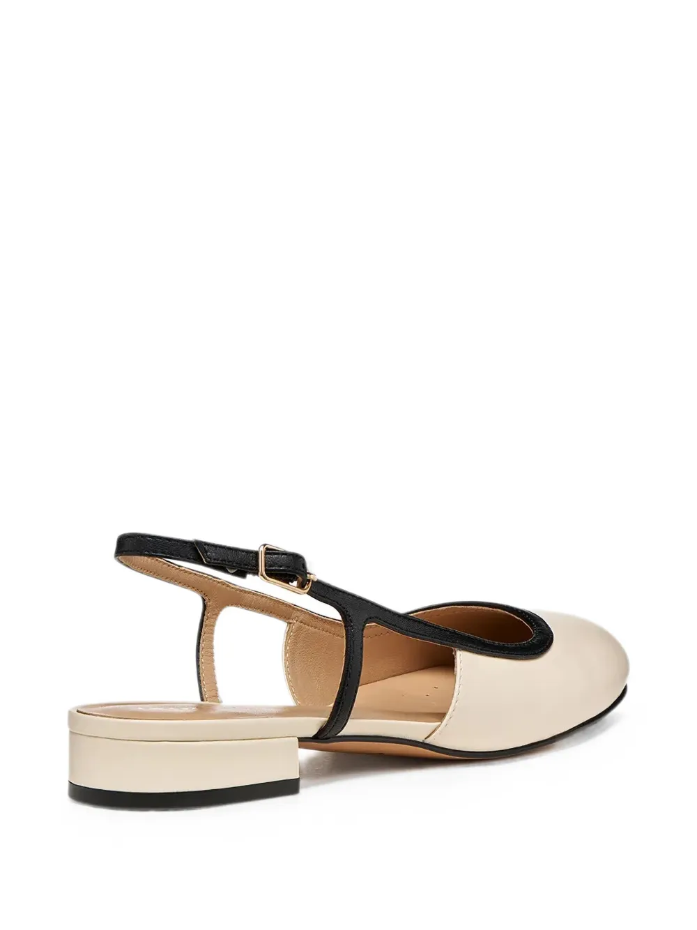 Geox Virnilisa B slingback contrast-trim ballet flats Beige