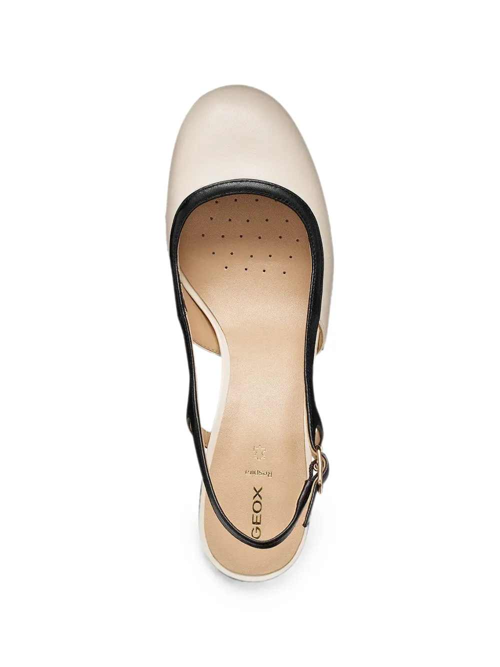 Geox Virnilisa slingback pumps met hak Beige