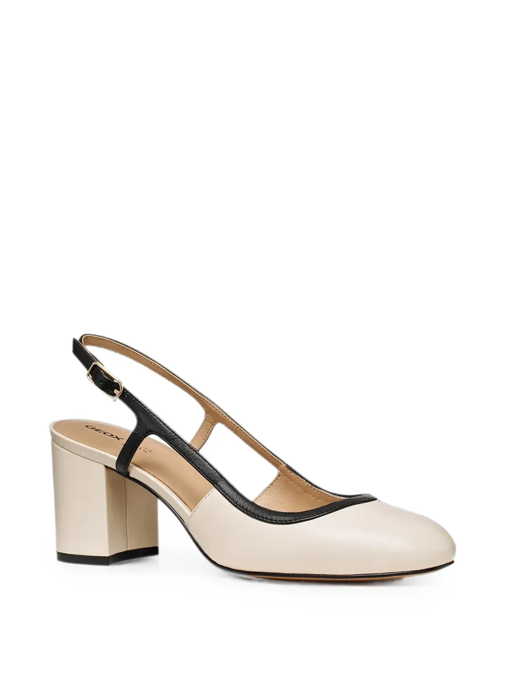 Geox Virnilisa slingback pumps met hak Beige