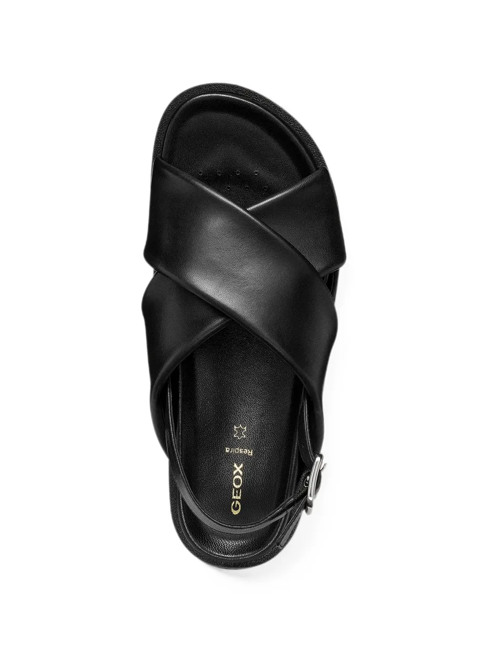 Geox Adelash H crossover slingback sandalen Zwart