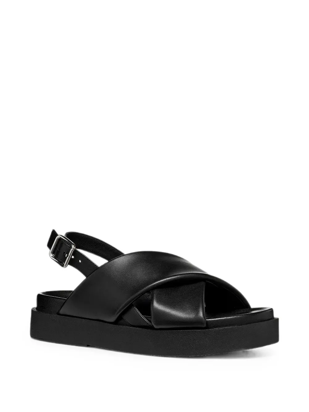 Geox Adelash H crossover slingback sandalen Zwart