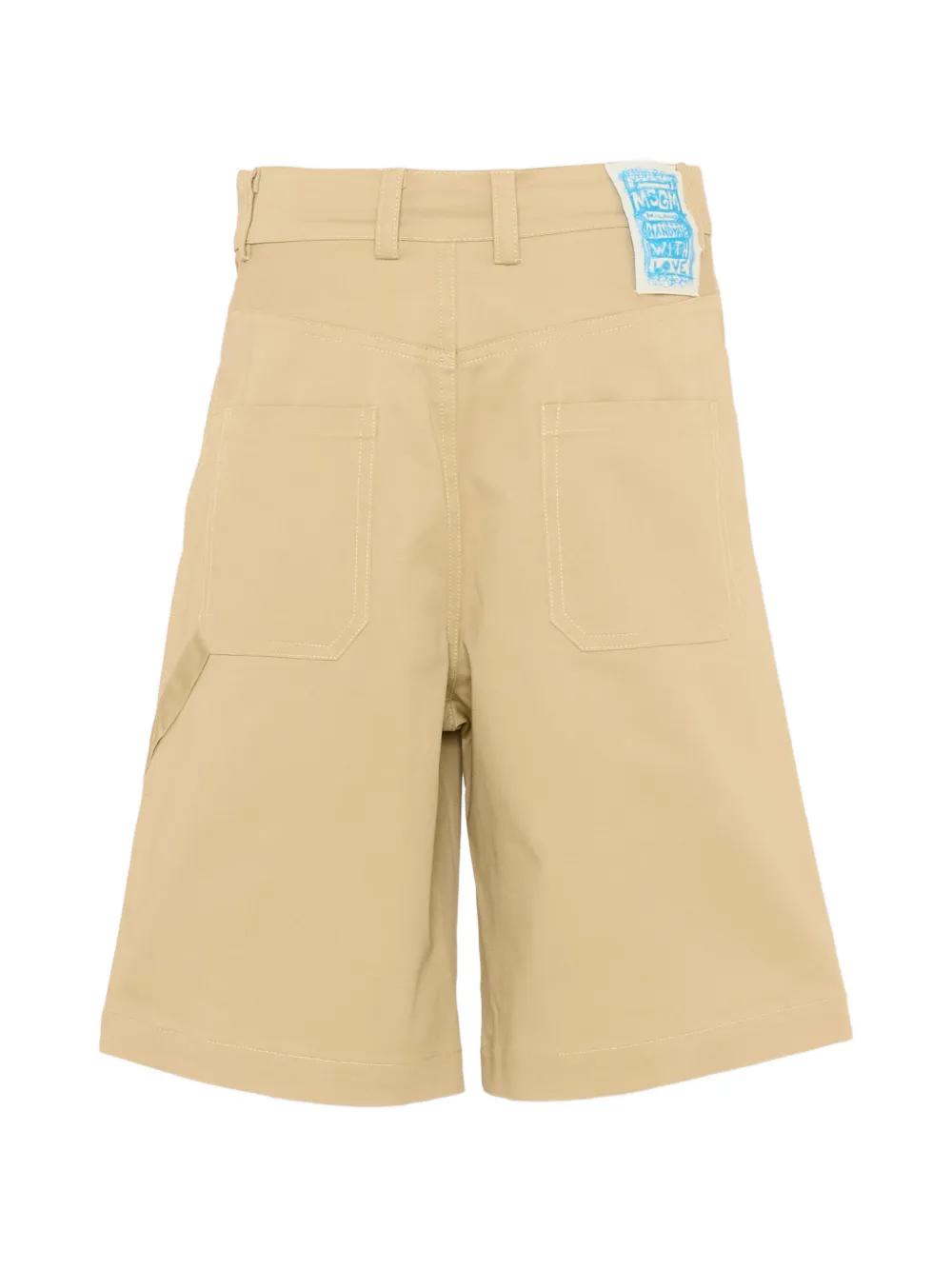  Msgm Kids Pocket Shorts - Neutrals 