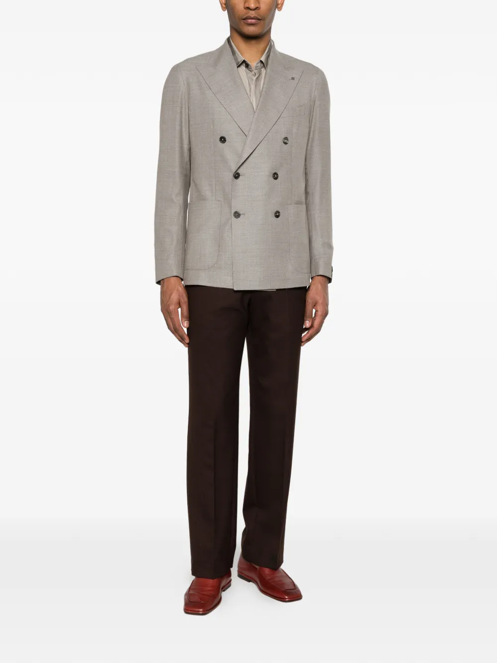 Tagliatore Blazer met dubbele rij knopen Grijs