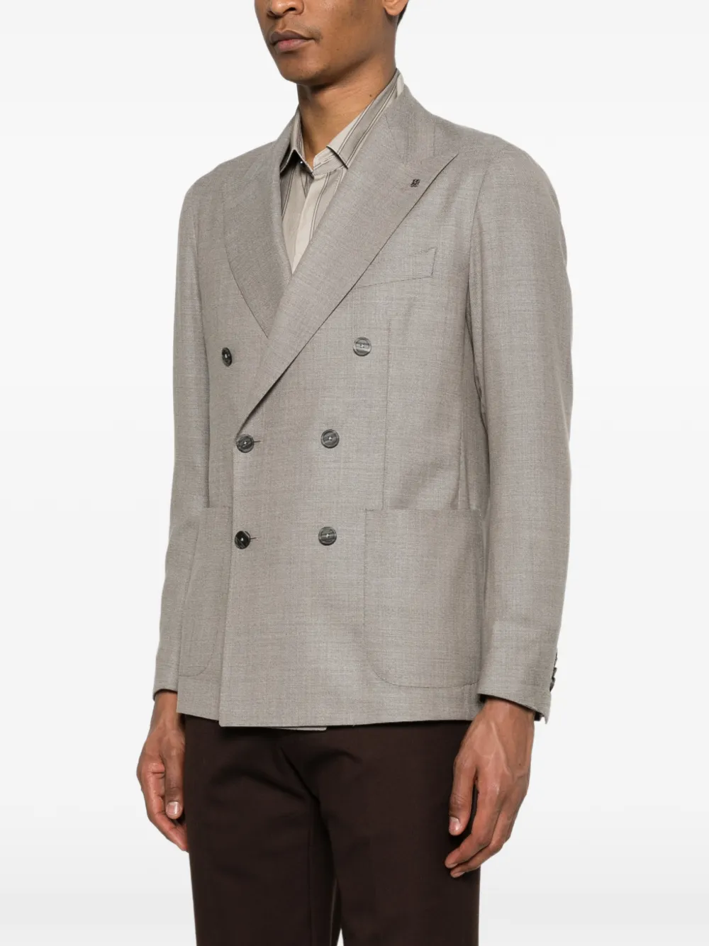 Tagliatore Blazer met dubbele rij knopen Grijs