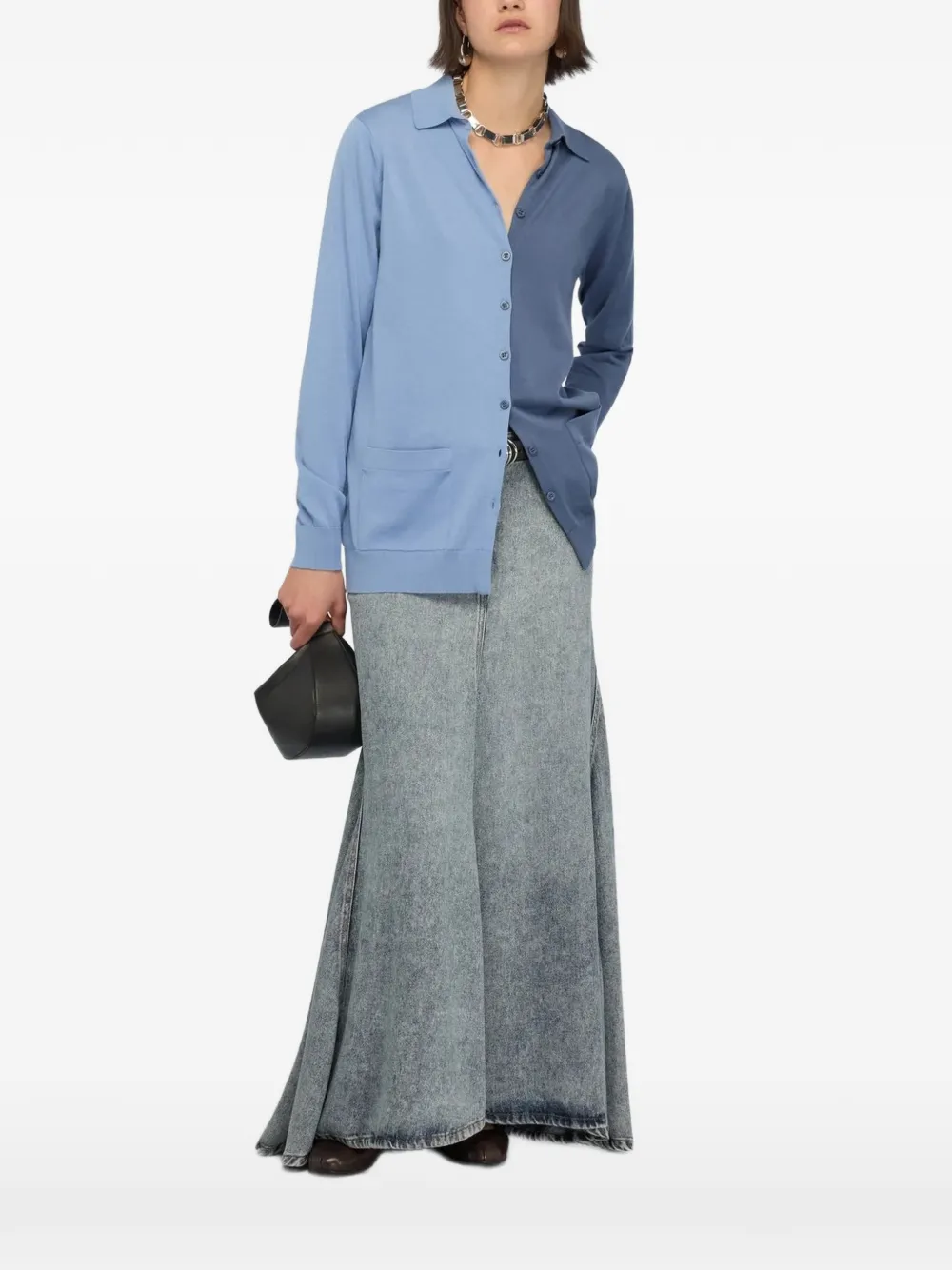 Semicouture colour-block cardigan · L