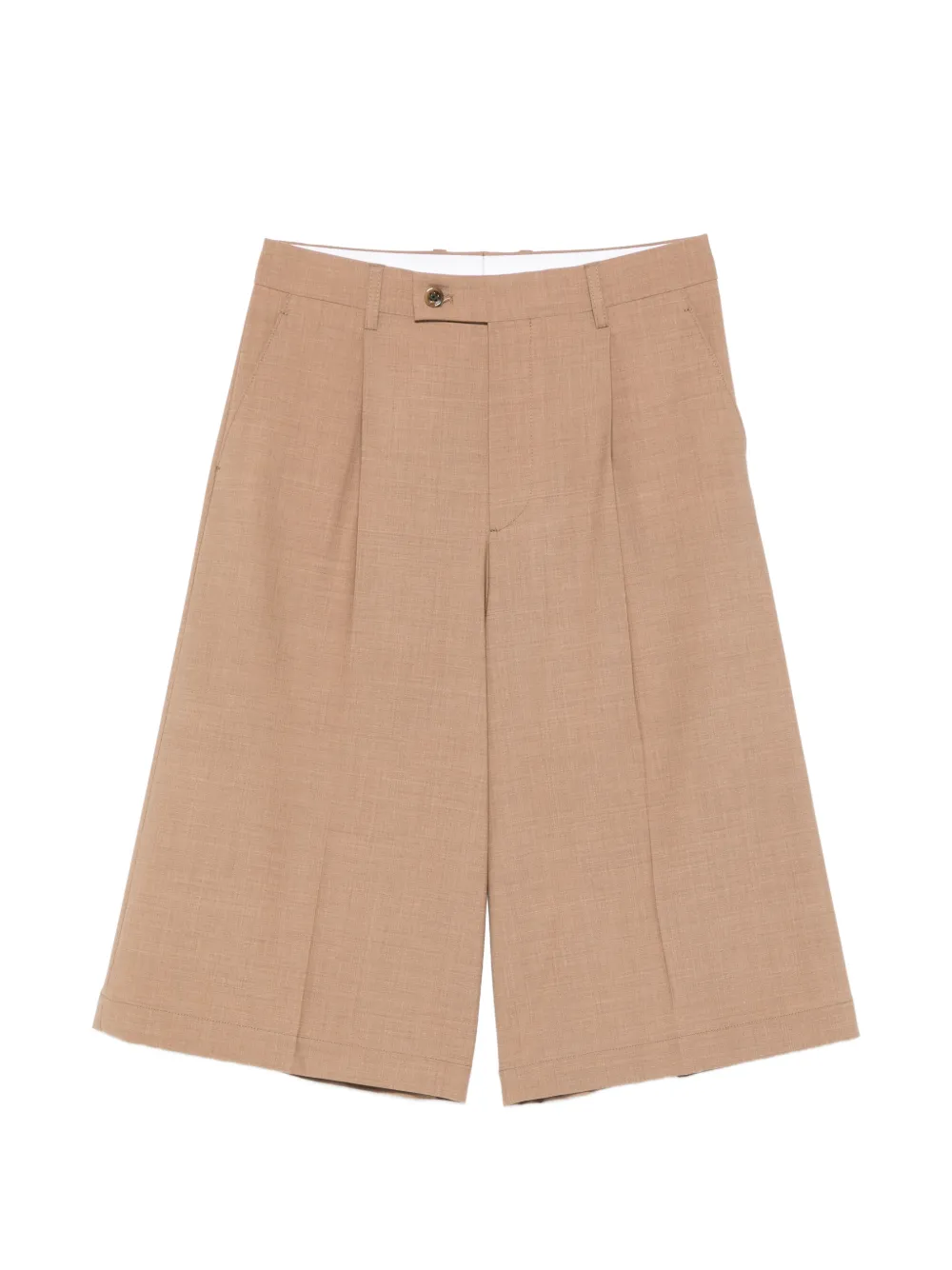 Berwich Linda pleated shorts - Brown