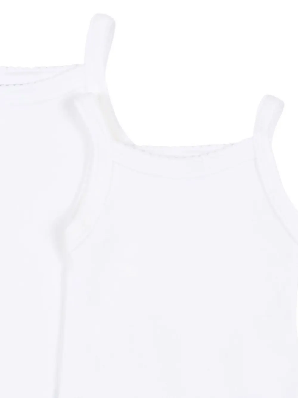 Petit Bateau Romper met bandjes Wit