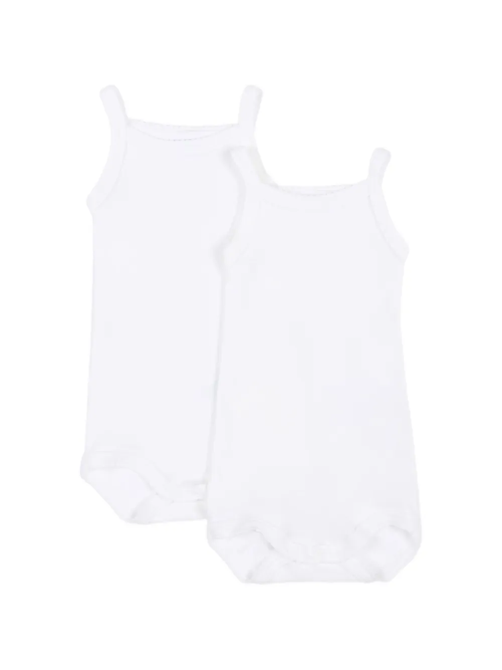 Petit Bateau straps babygrow - Bianco