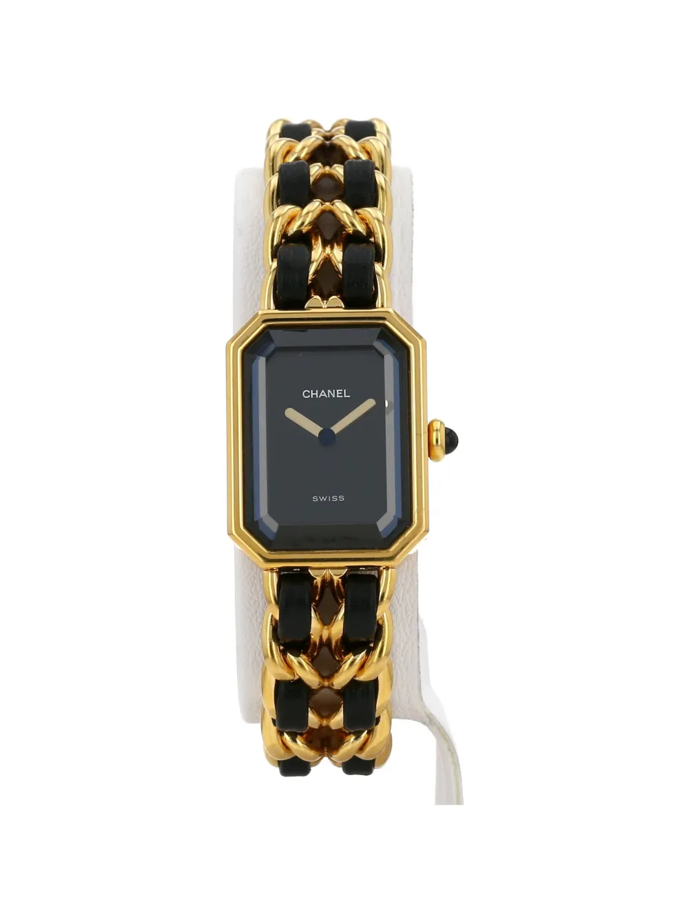 Pre-owned Chanel 1993 Première L 26mm Watch In Black