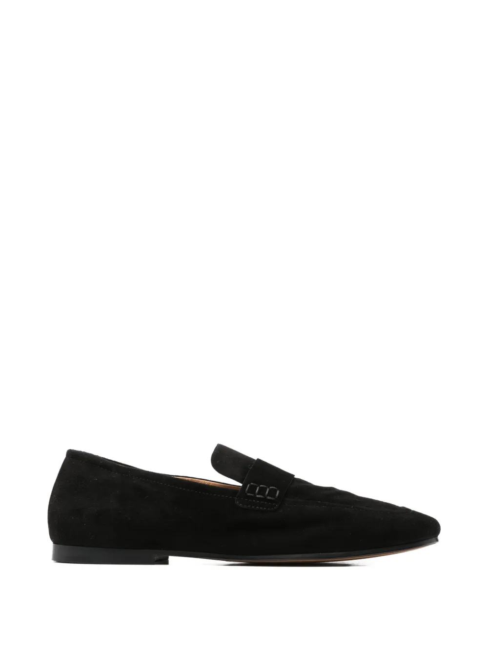 Henderson Baracco suede penny loafers - Nero