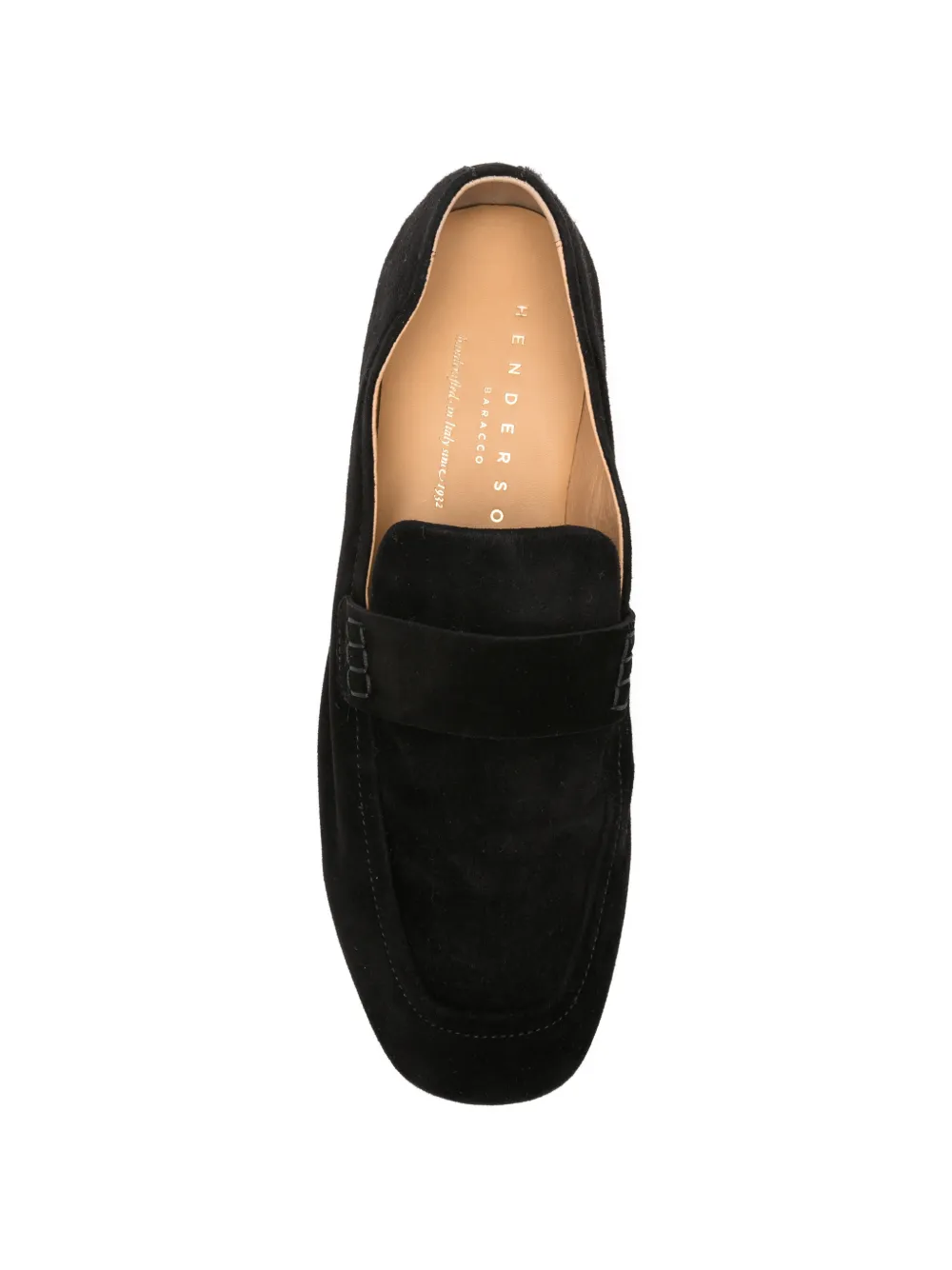 Henderson Baracco Suède loafers Zwart