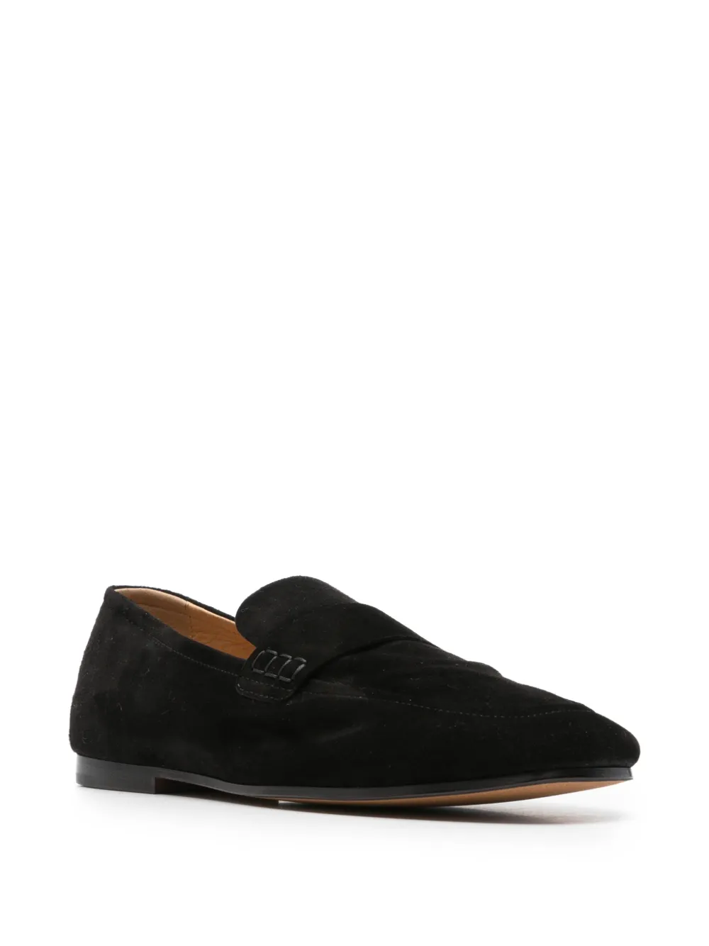 Henderson Baracco Suède loafers Zwart