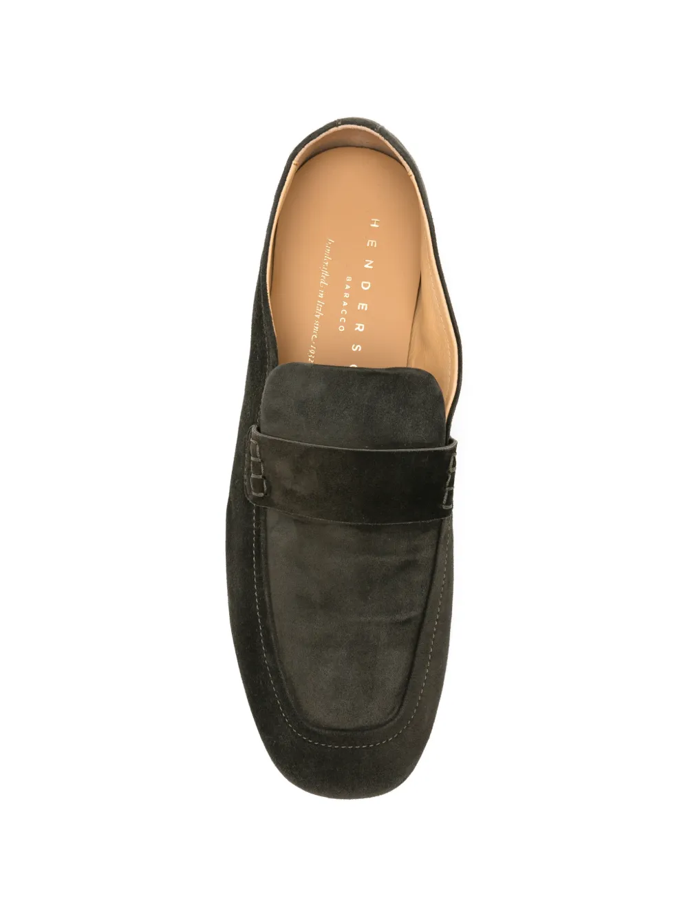 Henderson Baracco Suède loafers Groen
