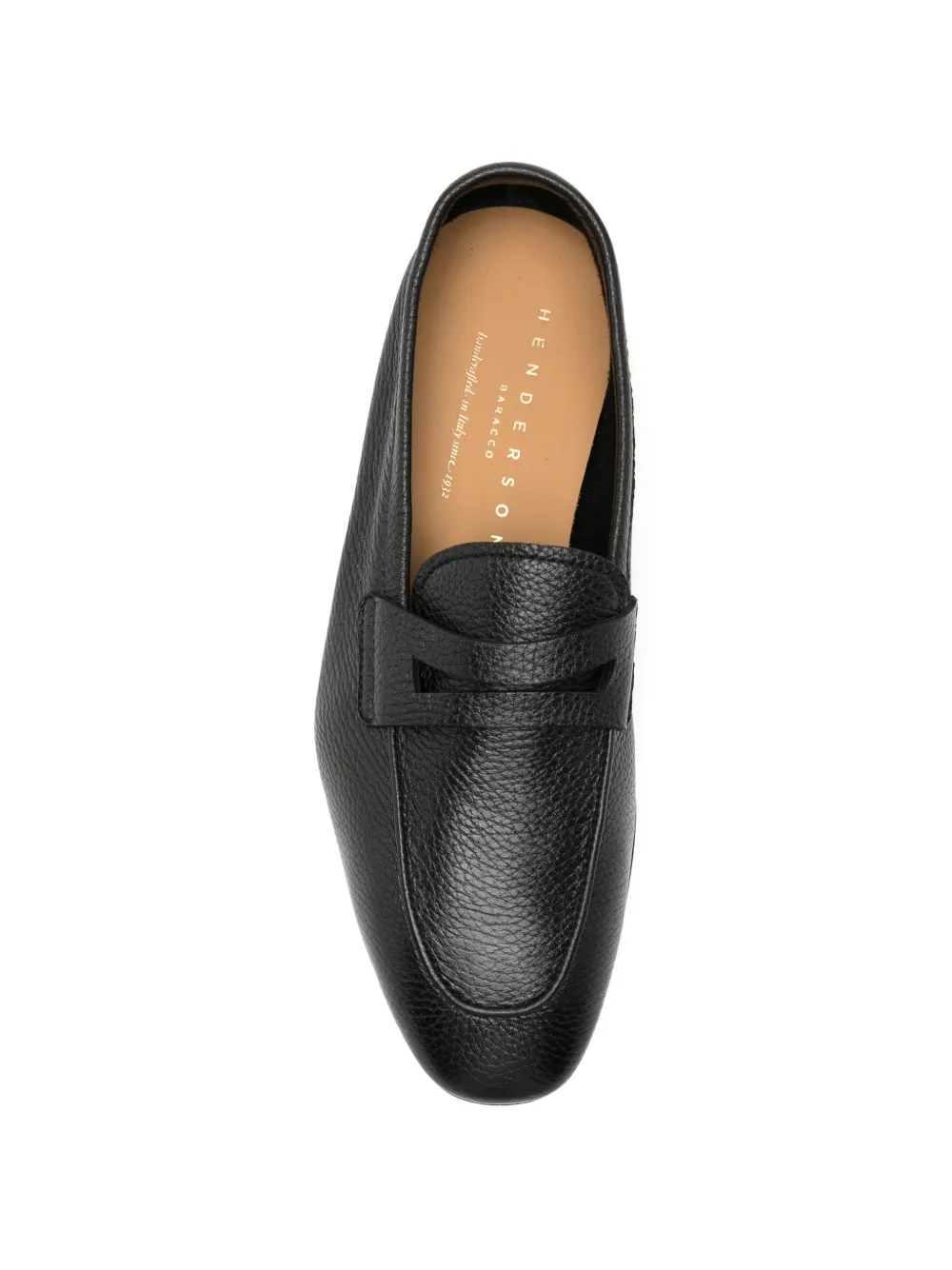 Henderson Baracco Leren loafers Zwart