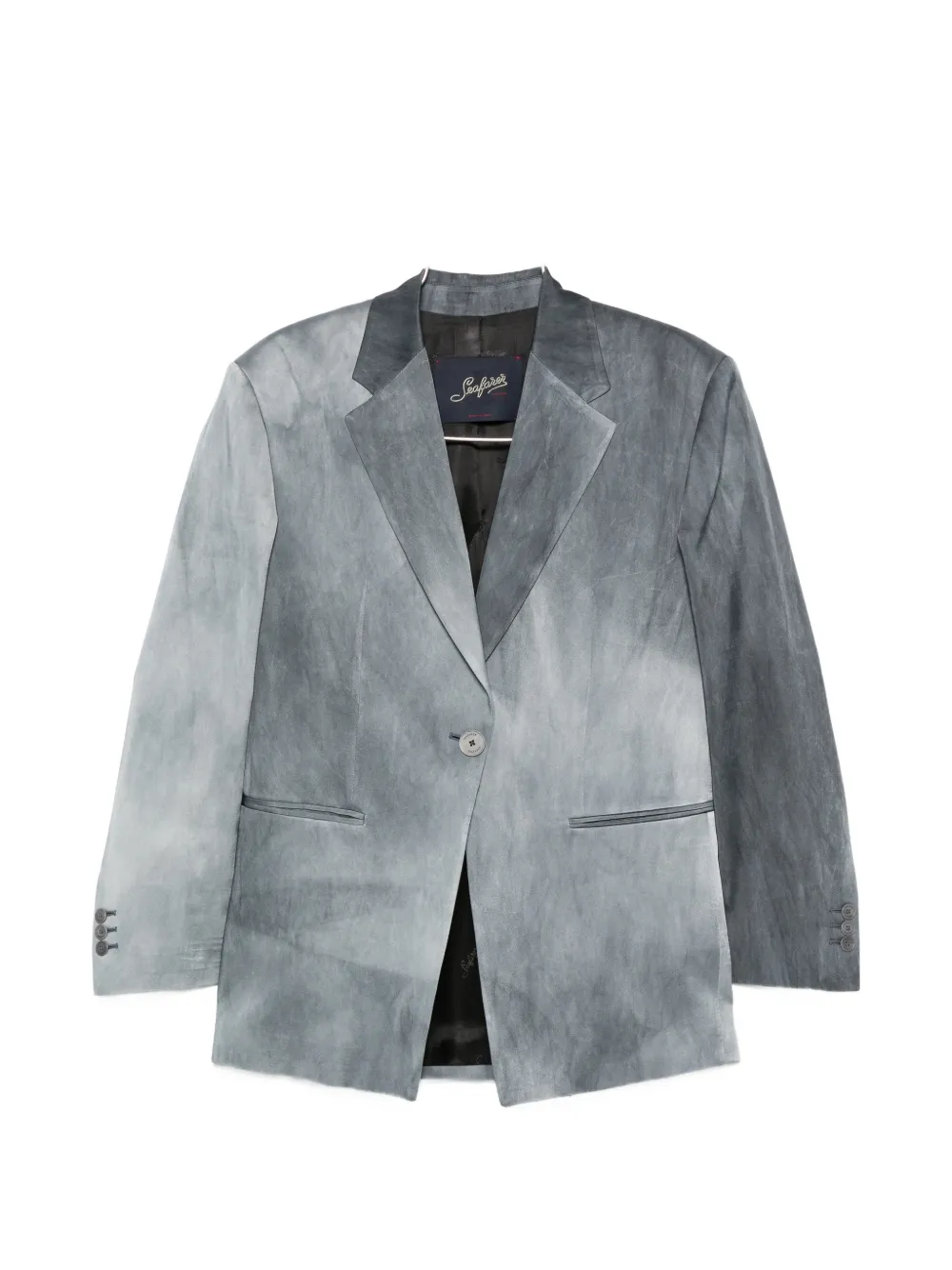 Seafarer Button-fastening Blazer In Gray