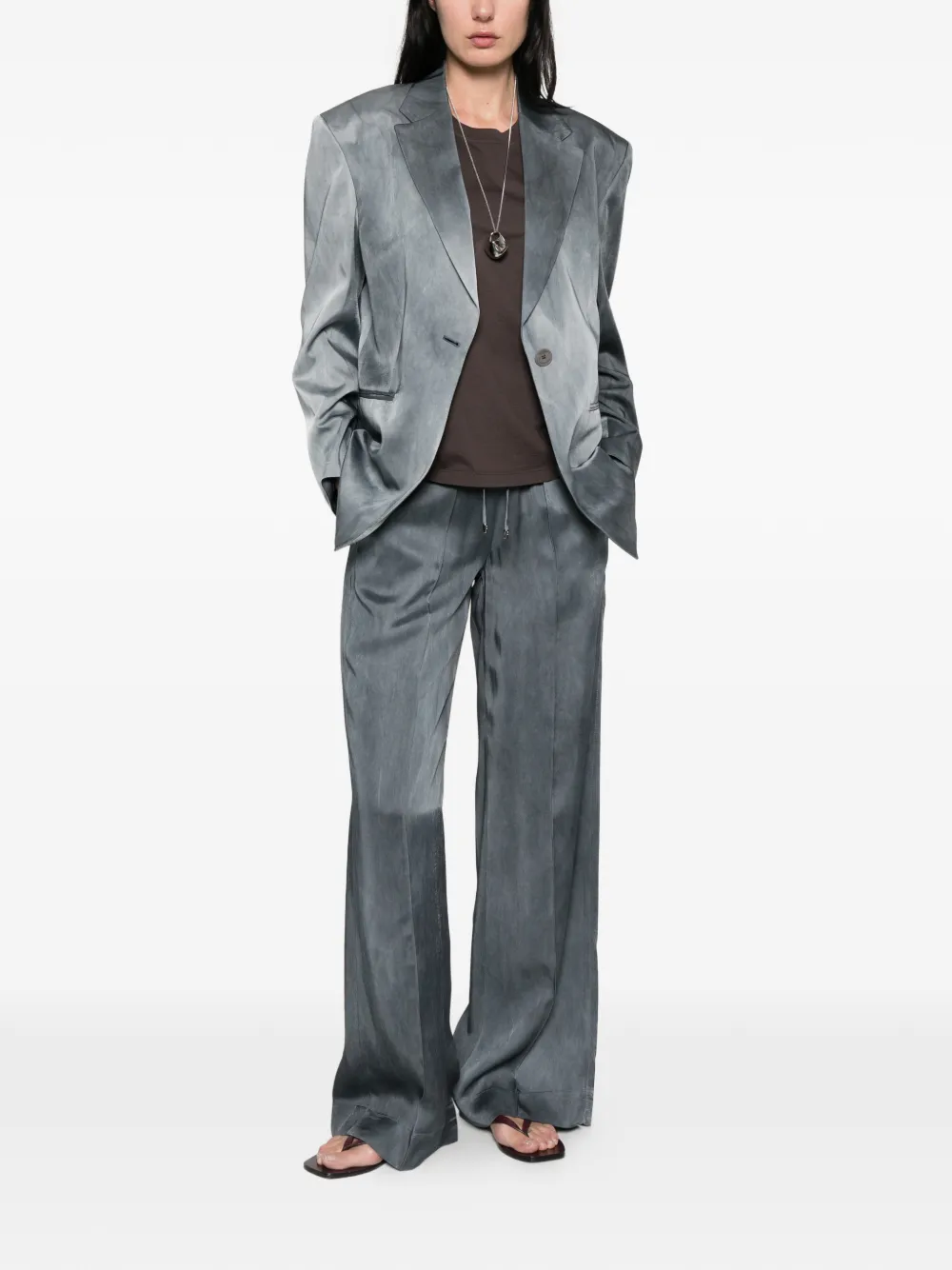  Seafarer Button-fastening Blazer - Grey 
