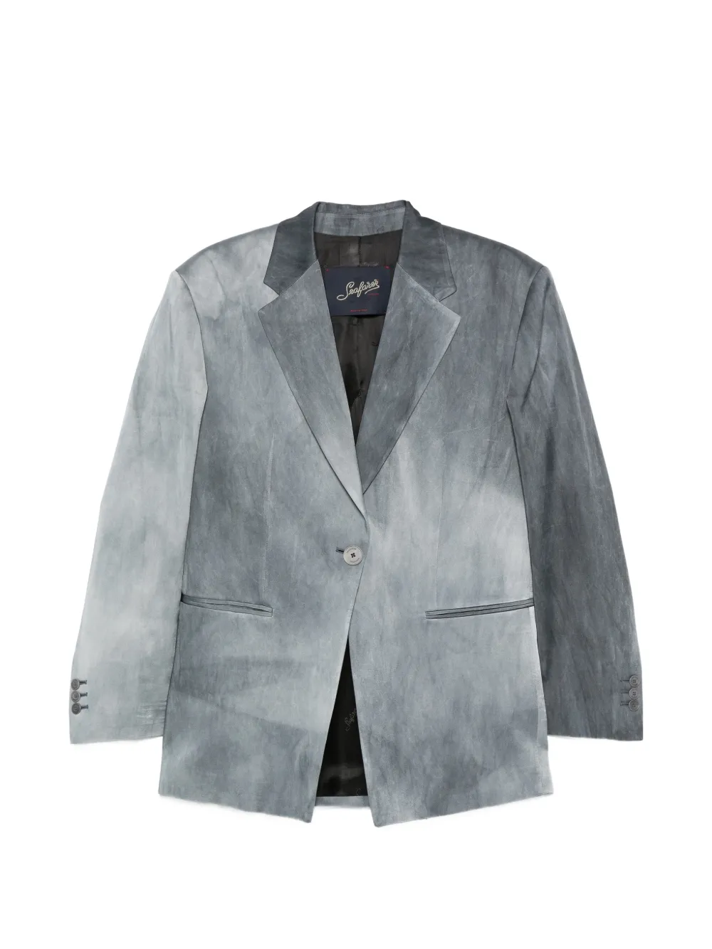 Seafarer button-fastening blazer - Grigio