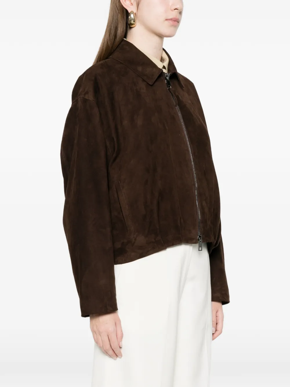  Simonetta Ravizza Giacca Lavy Con Zip - Marrone 