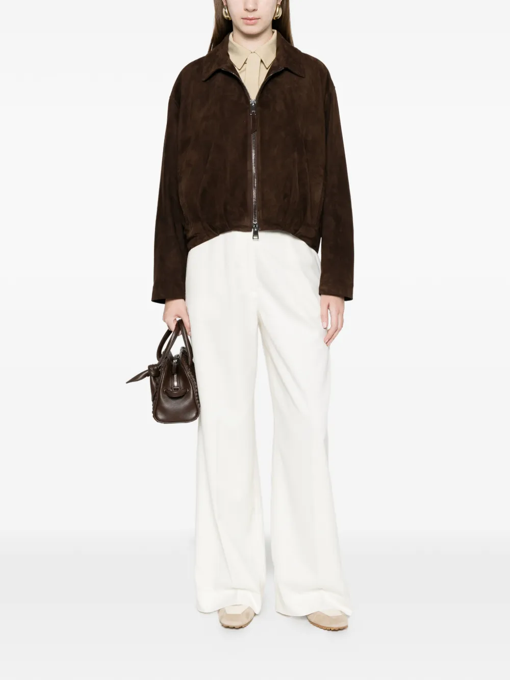  Simonetta Ravizza Giacca Lavy Con Zip - Marrone 