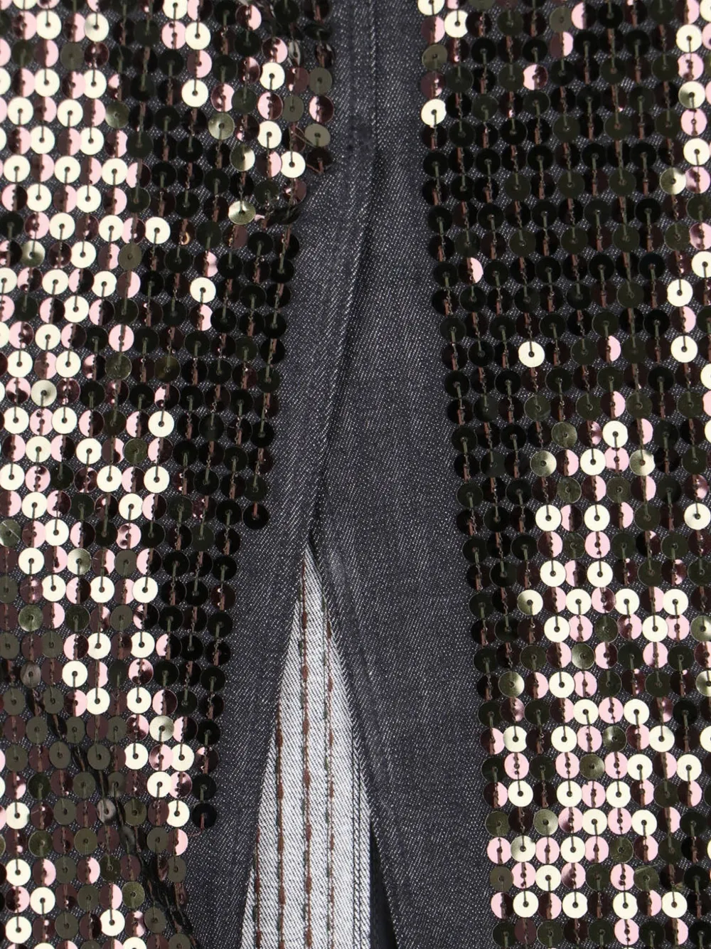 Rick Owens Midi-jurk verfraaid met pailletten Bruin