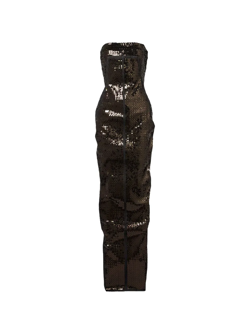 Rick Owens sequin-embellished midi dress - Marrone