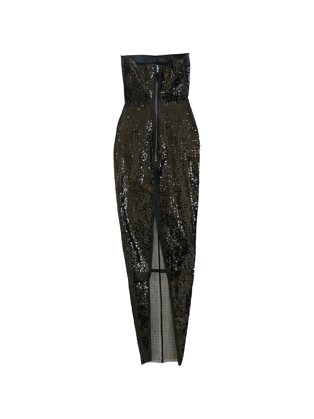 Rick Owens Midi-jurk verfraaid met pailletten Bruin