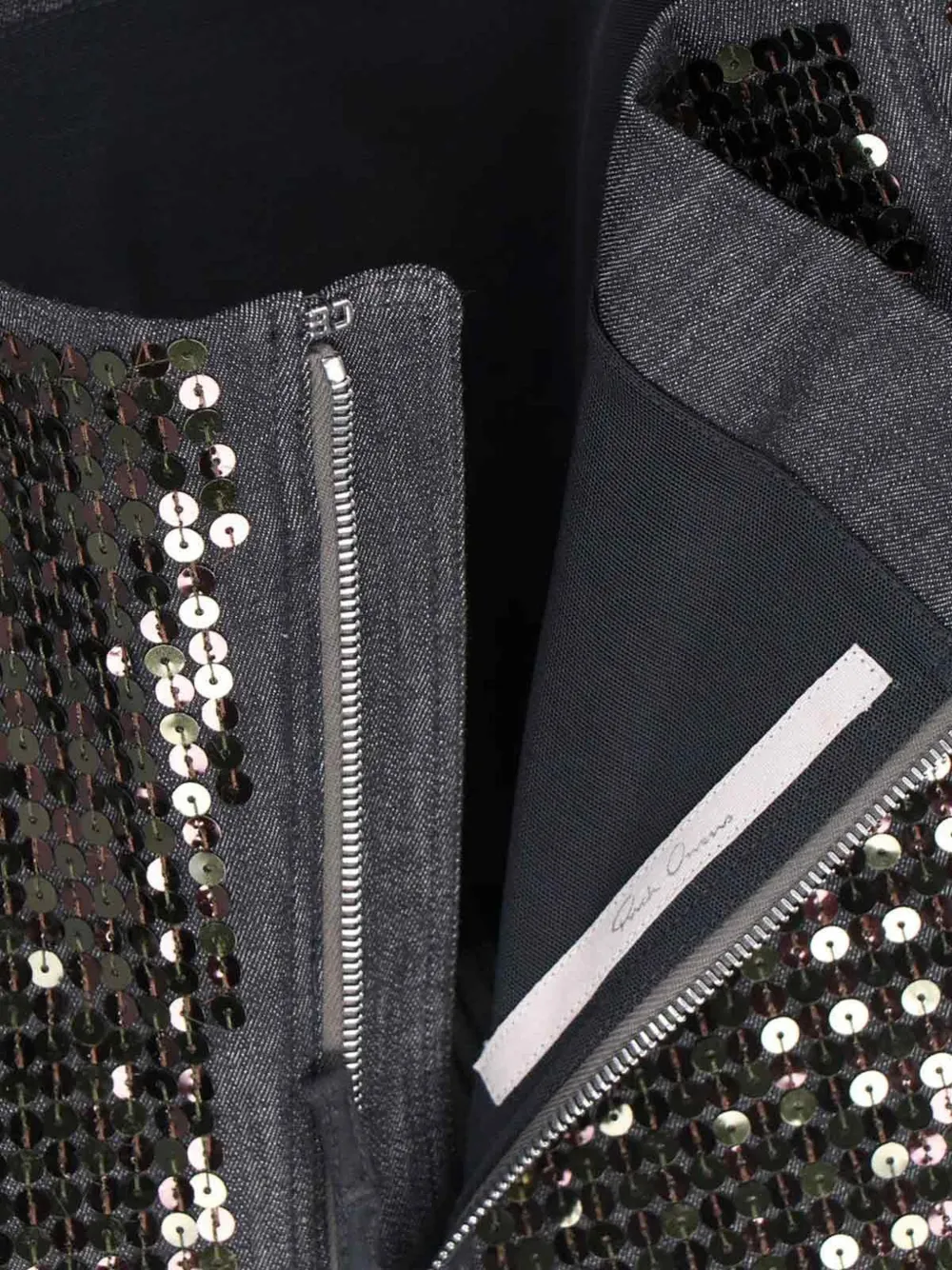 Rick Owens Midi-jurk verfraaid met pailletten Bruin