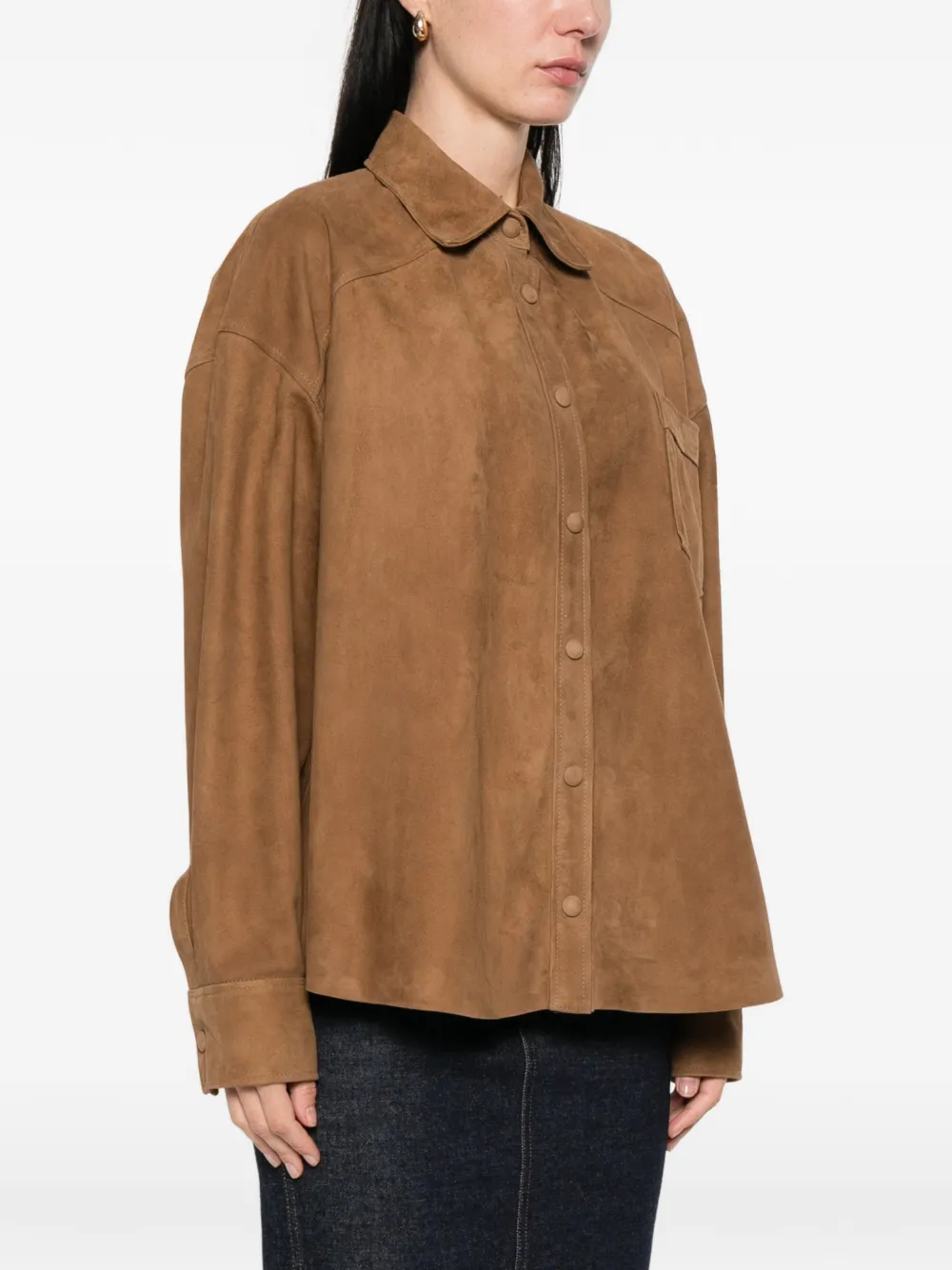  Simonetta Ravizza Lorna Chest-pocket Shirt - Brown 