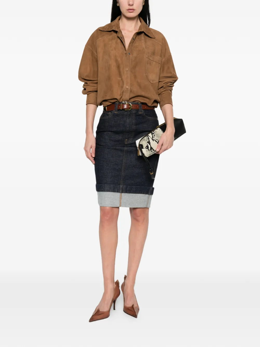  Simonetta Ravizza Lorna Chest-pocket Shirt - Brown 