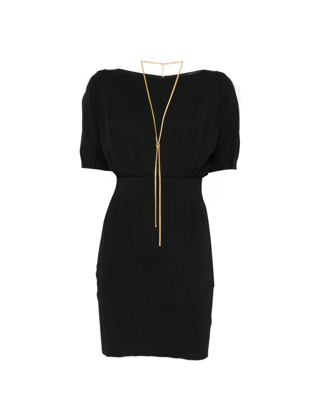 Elisabetta Franchi open-back mini dress - Nero