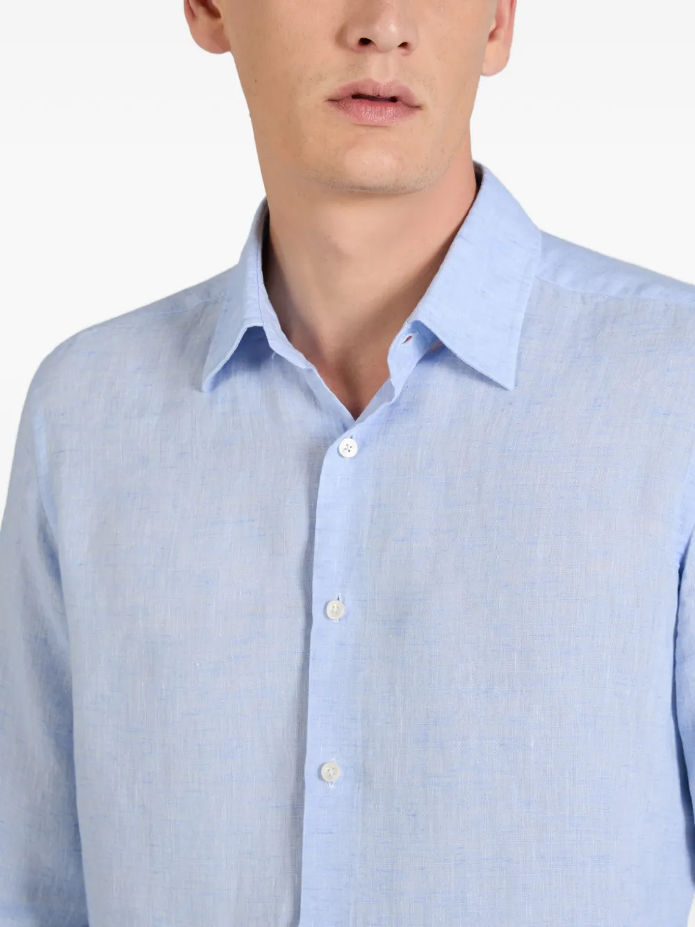slowear Linnen overhemd Blauw