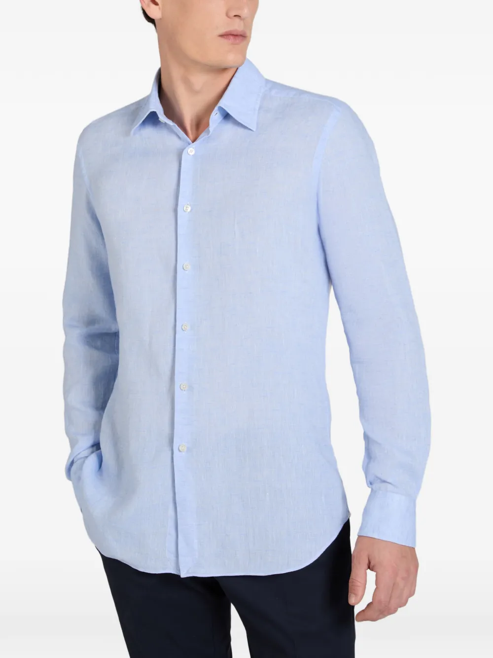 slowear Linnen overhemd Blauw