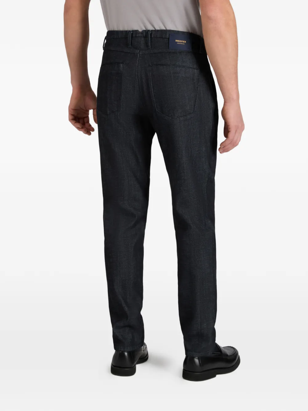 slowear Geplooide jeans met vijf zakken Blauw