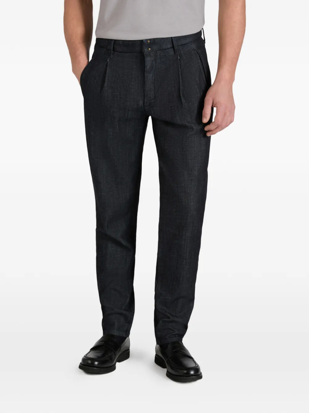  Slowear Pleated Five-pocket Jeans - Blue 