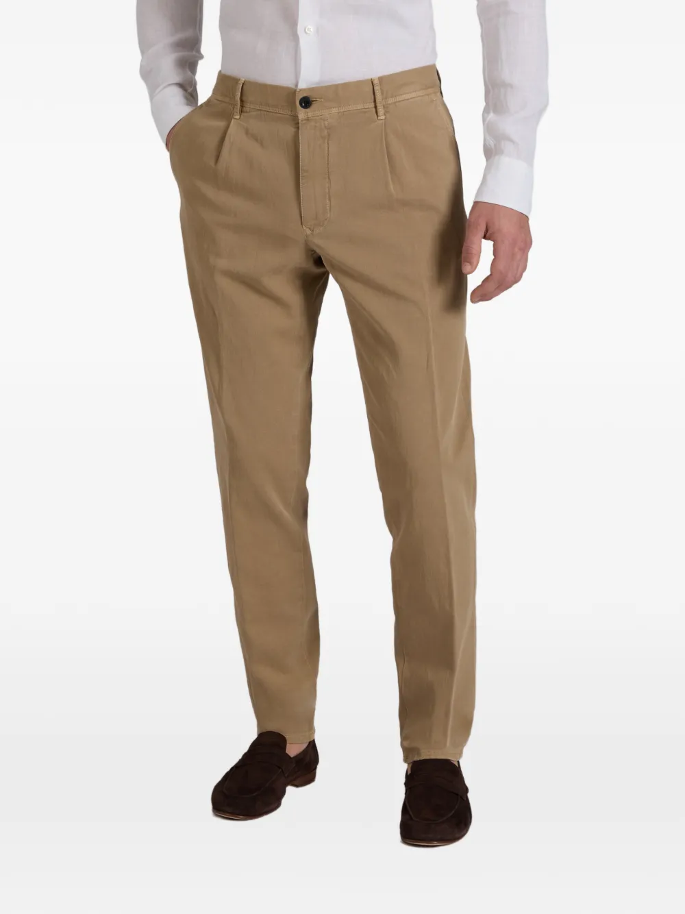 Buttoned Tapered Trousers