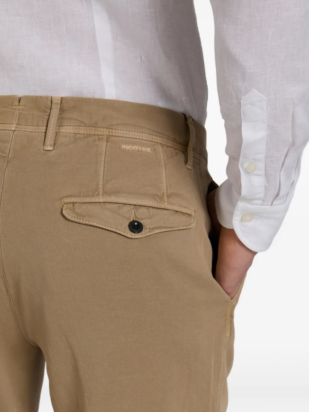 Buttoned Tapered Trousers