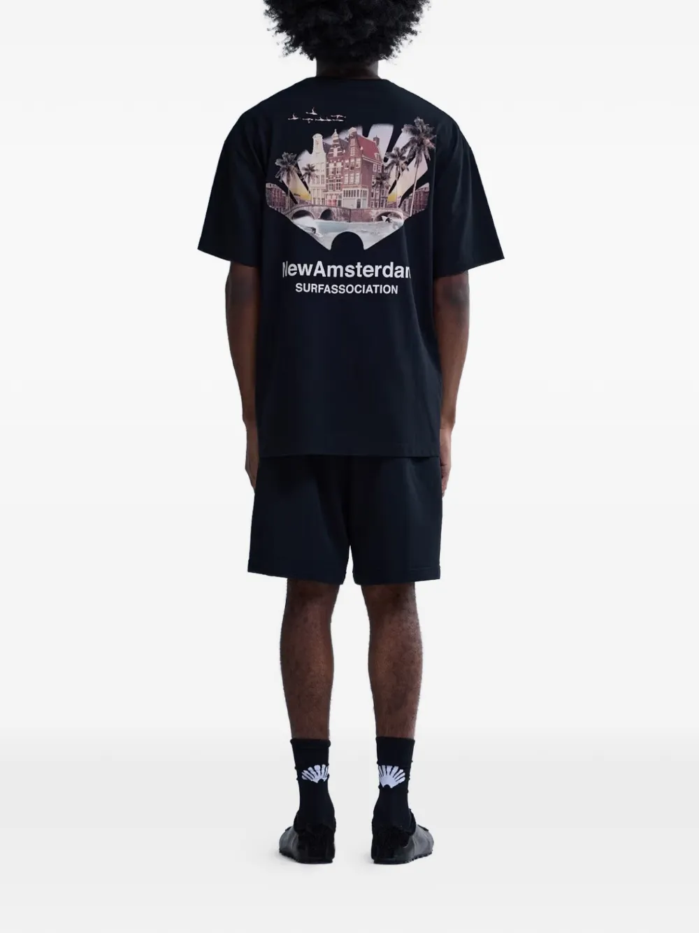 Tropical-Print T-Shirt