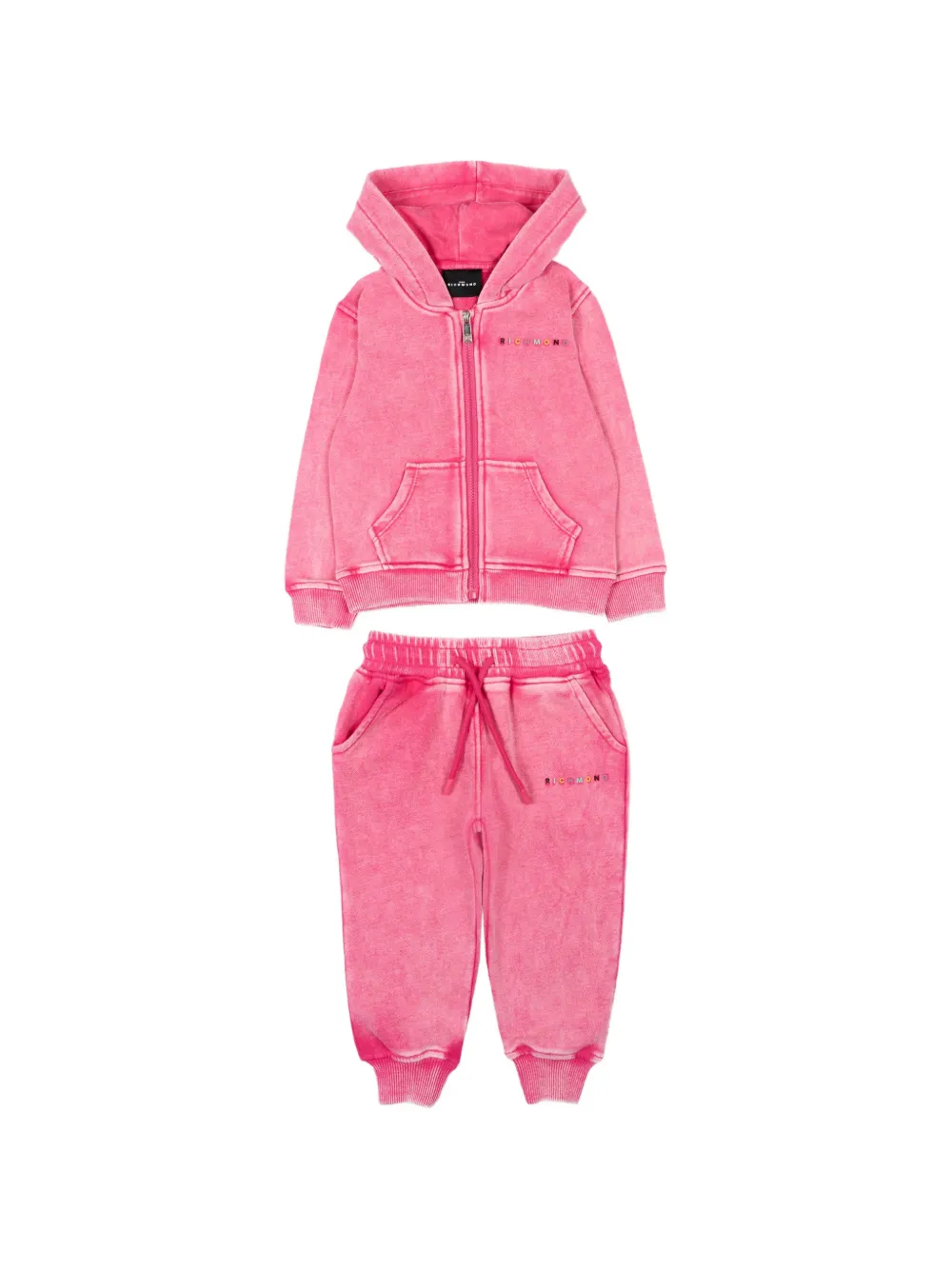 John Richmond Junior zip hooded tracksuit - Rosa