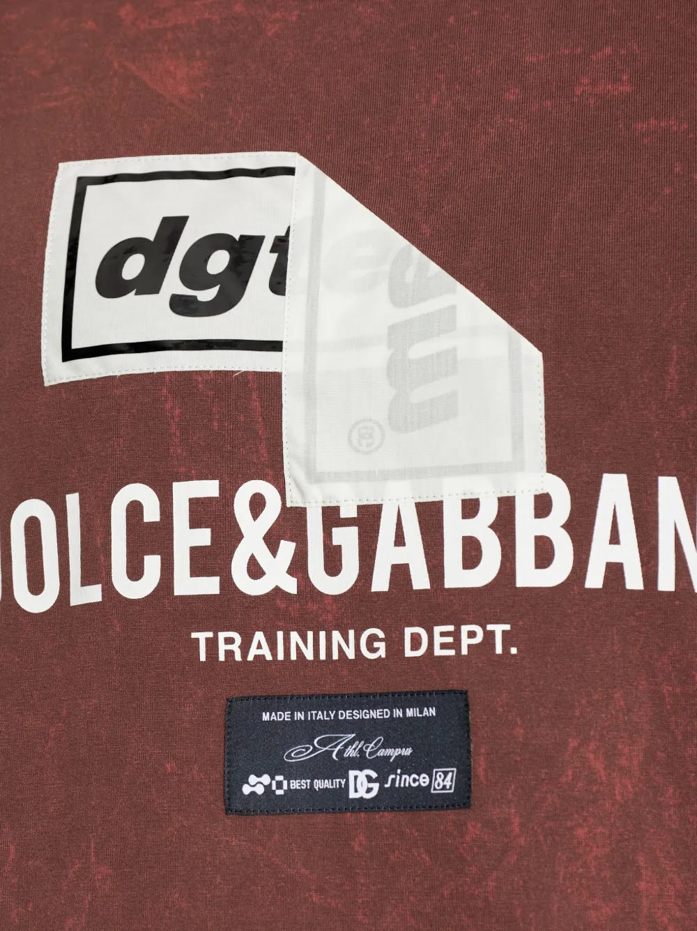 Dolce & Gabbana T-shirt met logoprint Rood