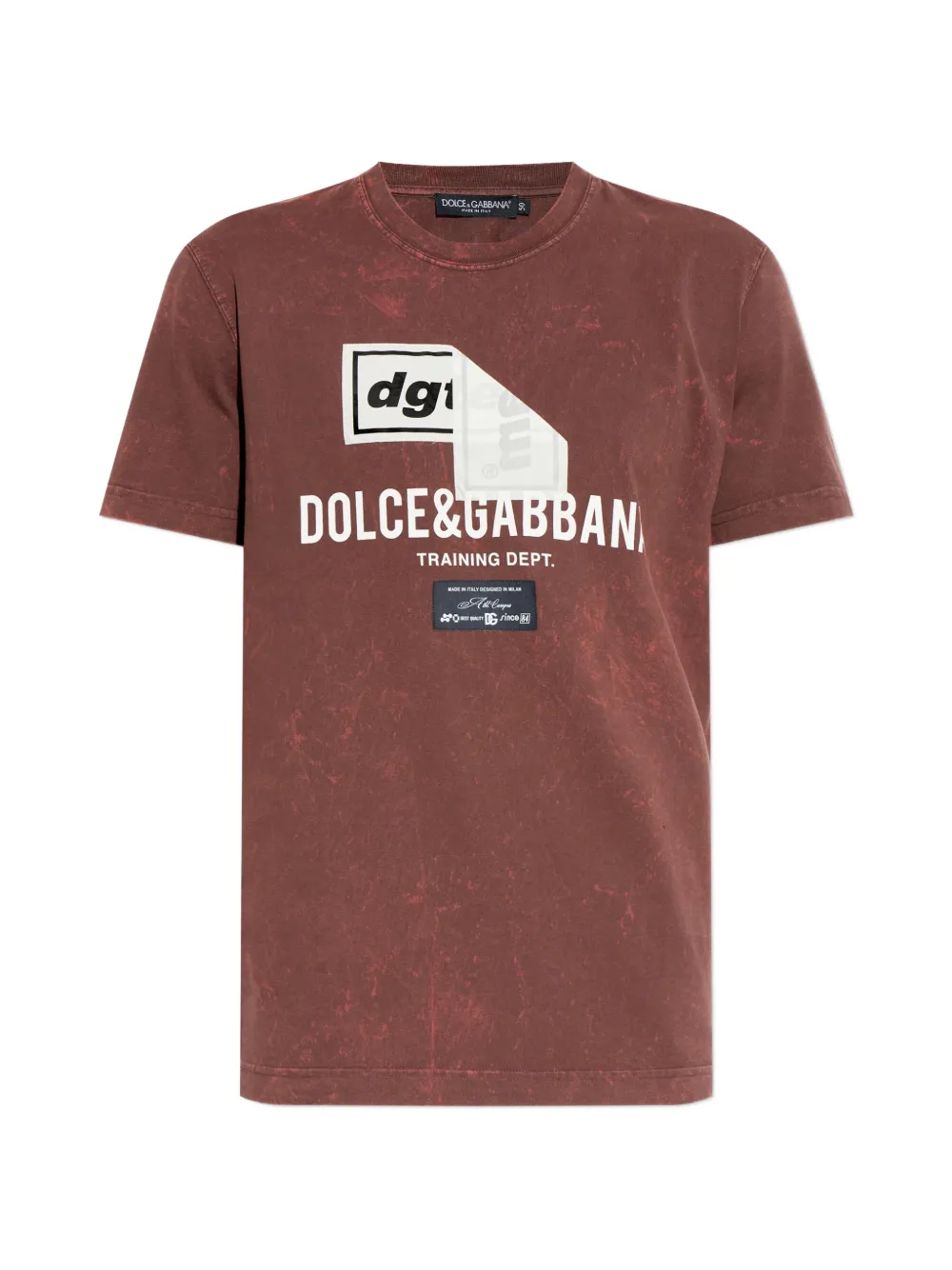 Dolce & Gabbana logo-print T-shirt - Rosso