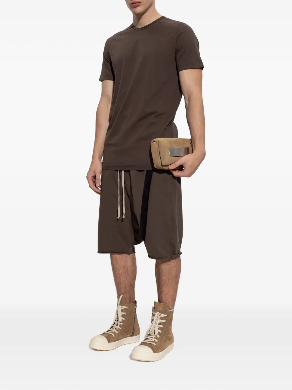 Rick Owens DRKSHDW T-shirt met ronde hals Bruin