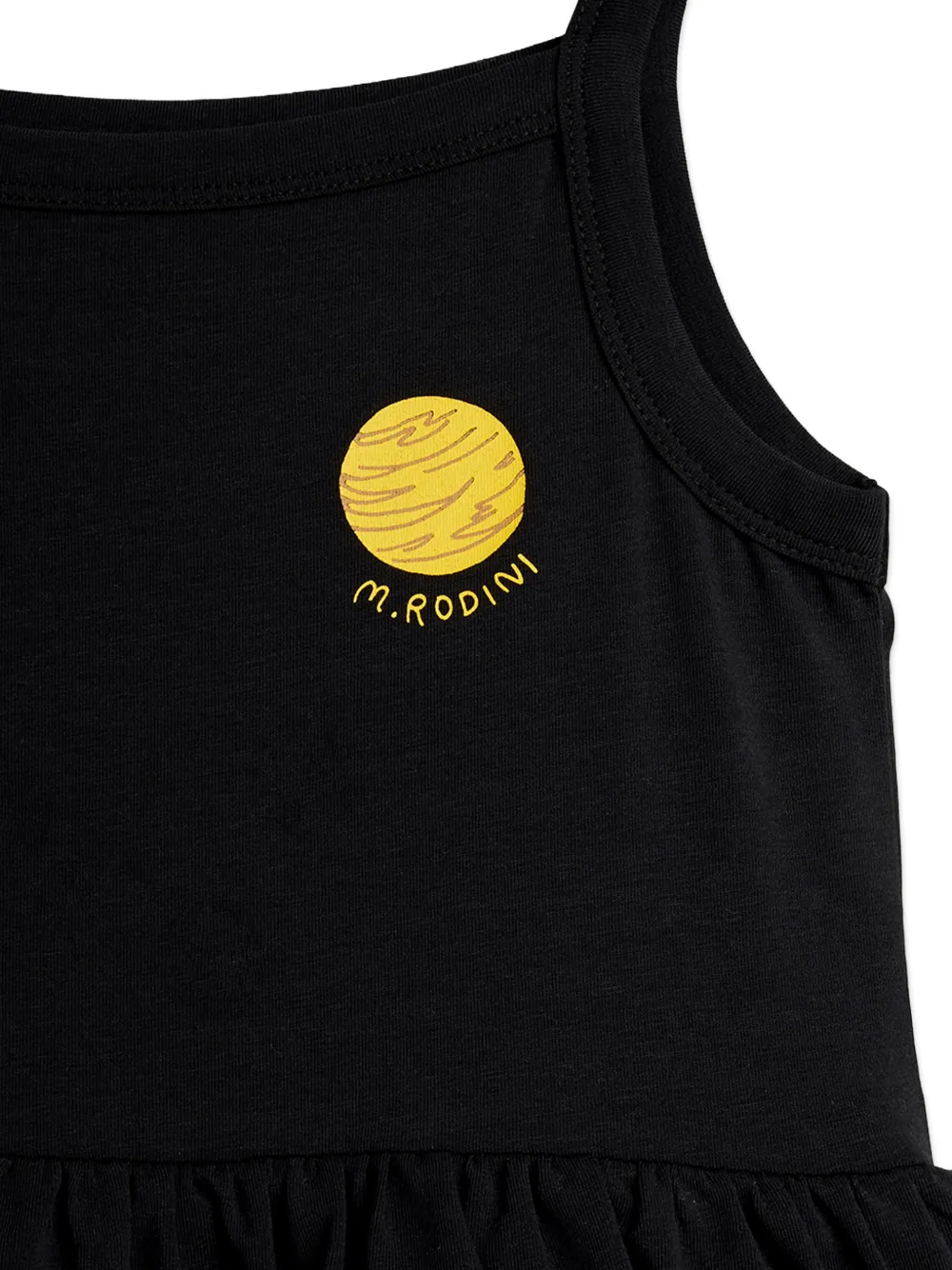 Mini Rodini Jurk met ruches Zwart