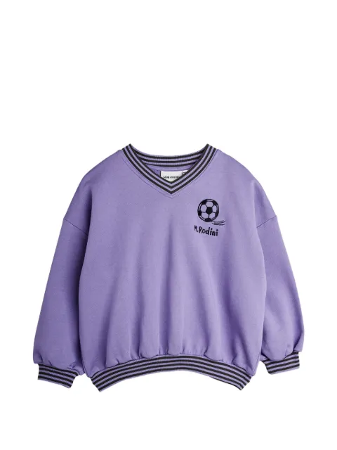 Mini Rodini football V-neck sweatshirt